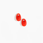 Dinosaur Designs Small Rock Beads in Poppy color resin
