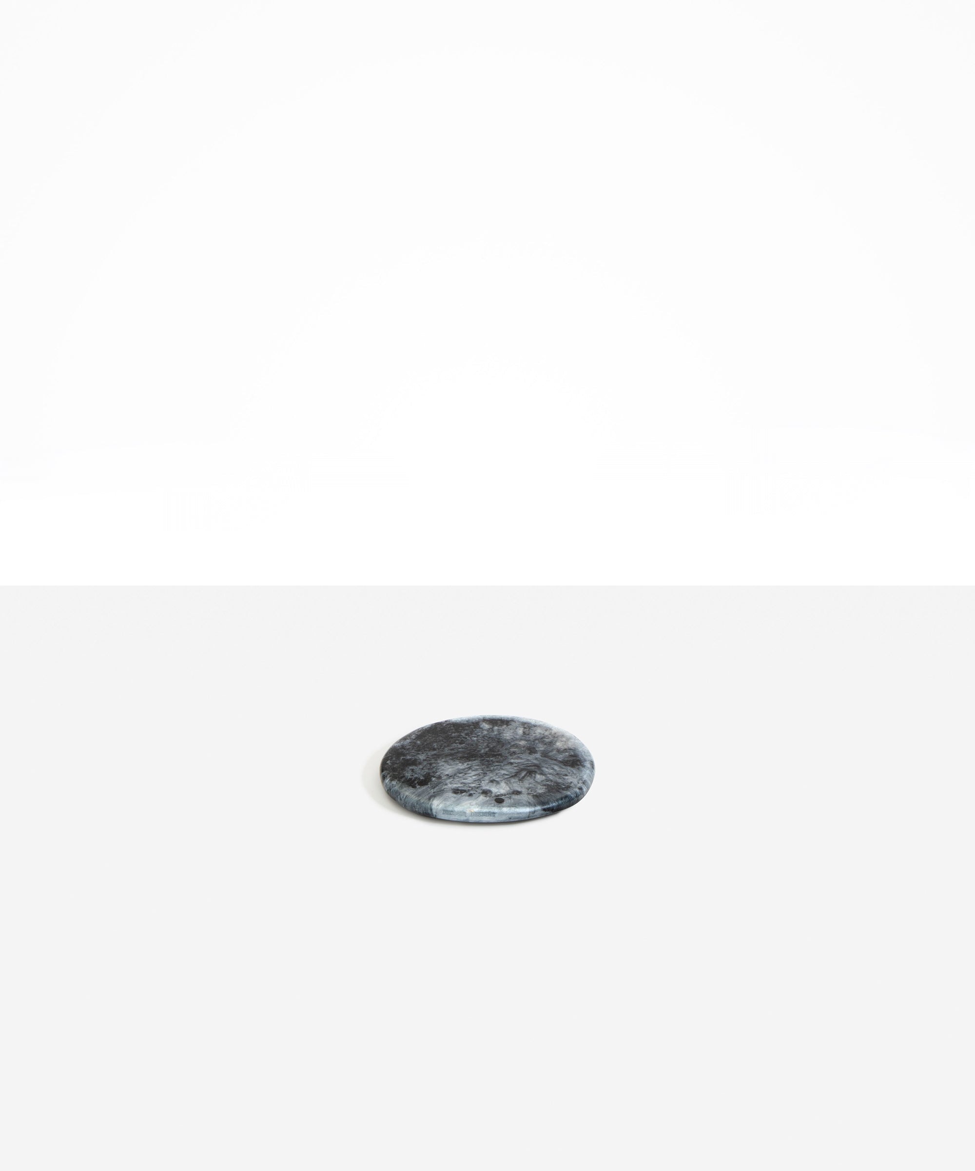 Dinosaur Designs Temple Coaster in Slate color resin