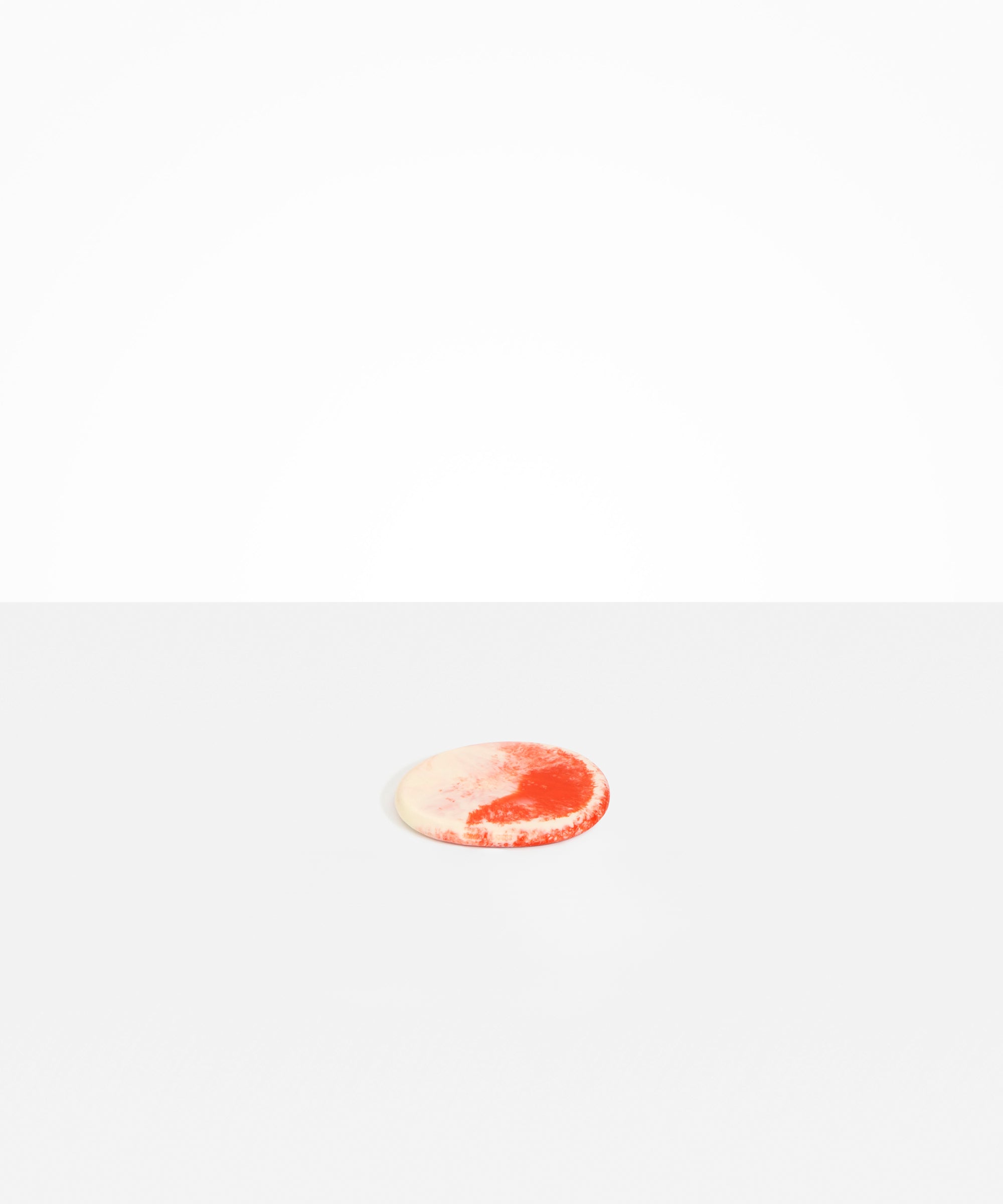 Dinosaur Designs Temple Coaster in Strawberry color resin