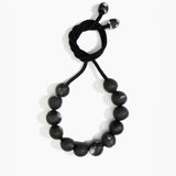 Dinosaur Designs Bold Ball Necklace in Black Marble color resin