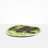 Dinosaur Designs Large Pebble Platter in Malachite color resin