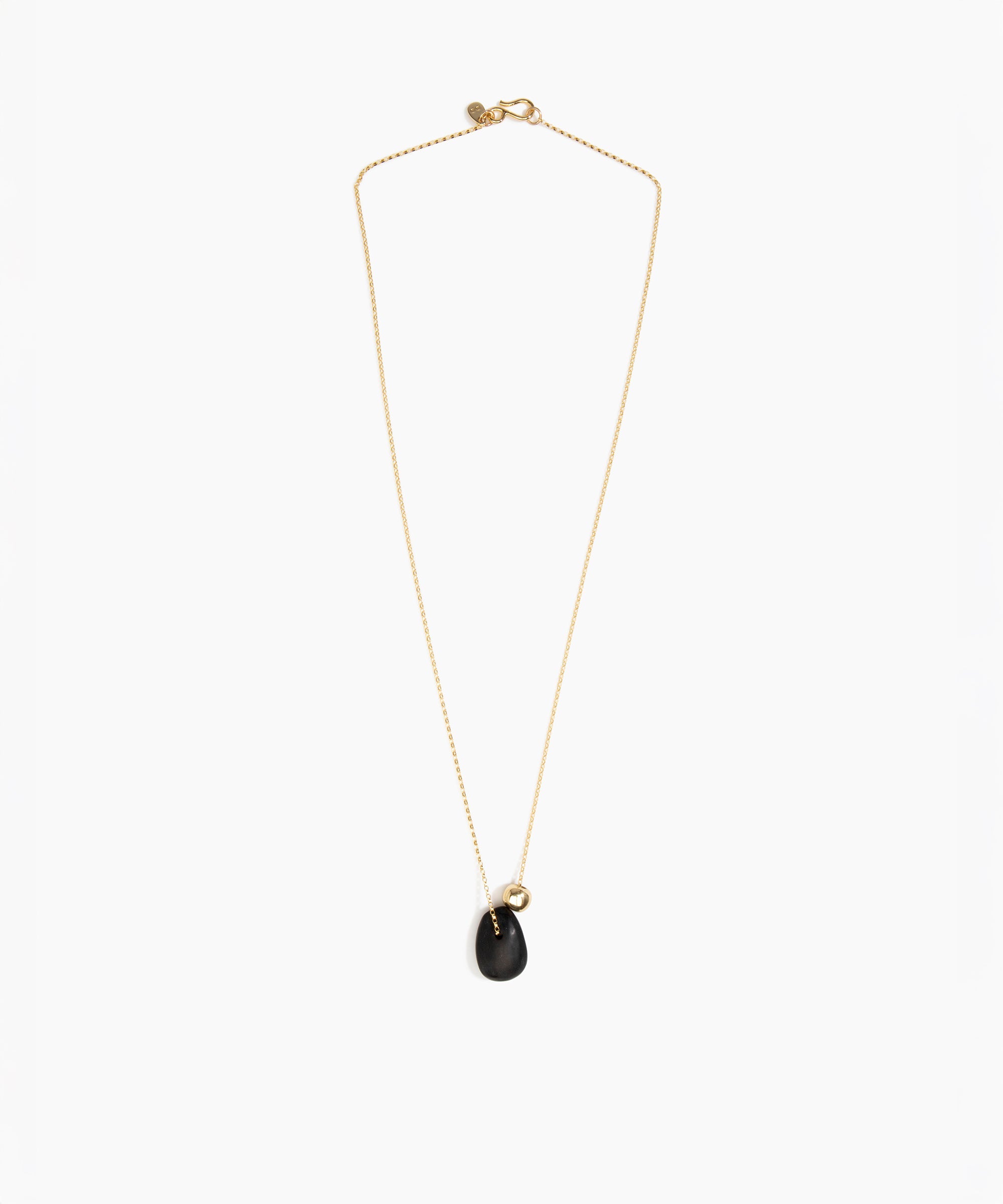 Dinosaur Designs Joie De Vivre Pendant in Black color resin with Gold-Filled Material