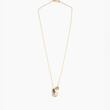 Dinosaur Designs Joie De Vivre Pendant in Cappuccino color resin with Gold-Filled Material