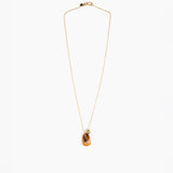 Dinosaur Designs Joie De Vivre Pendant in Dark Horn color resin with Gold-Filled Material