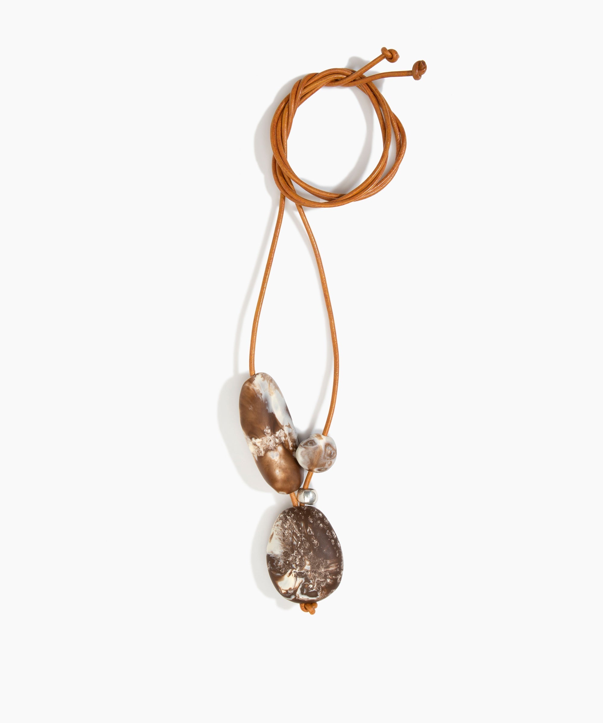 Dinosaur Designs PNROCKCLR rock cluster pendant CAPPUCCINO