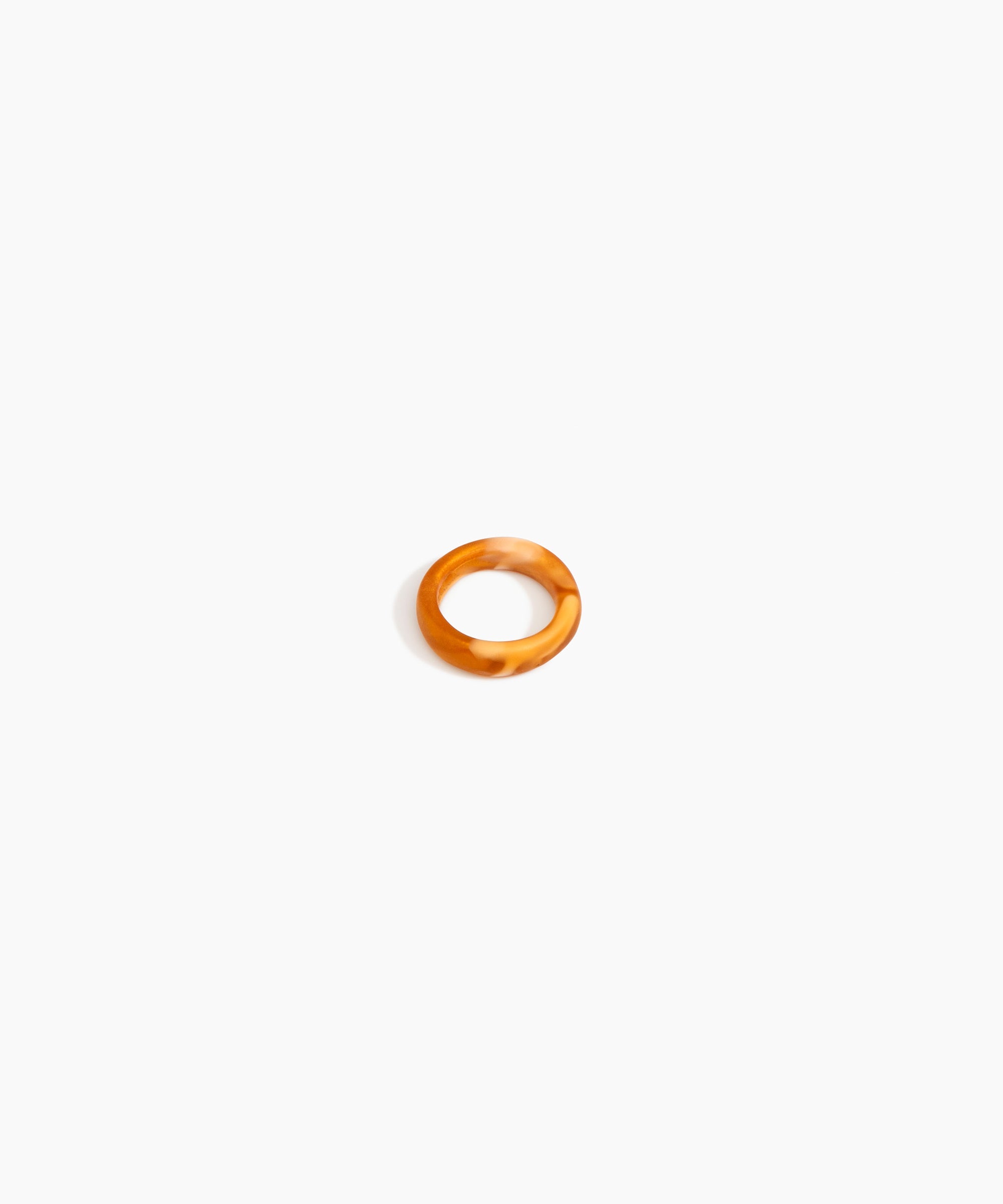 Dinosaur Designs Modern Tribal Band Ring in Dark Horn color resin with Wide Fit