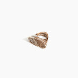 Dinosaur Designs Shield Ring in Cappuccino color resin with Regular Fit