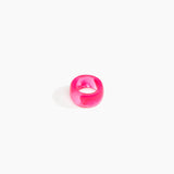 Dinosaur Designs Band Ring in Flamingo color resin with Wide Fit