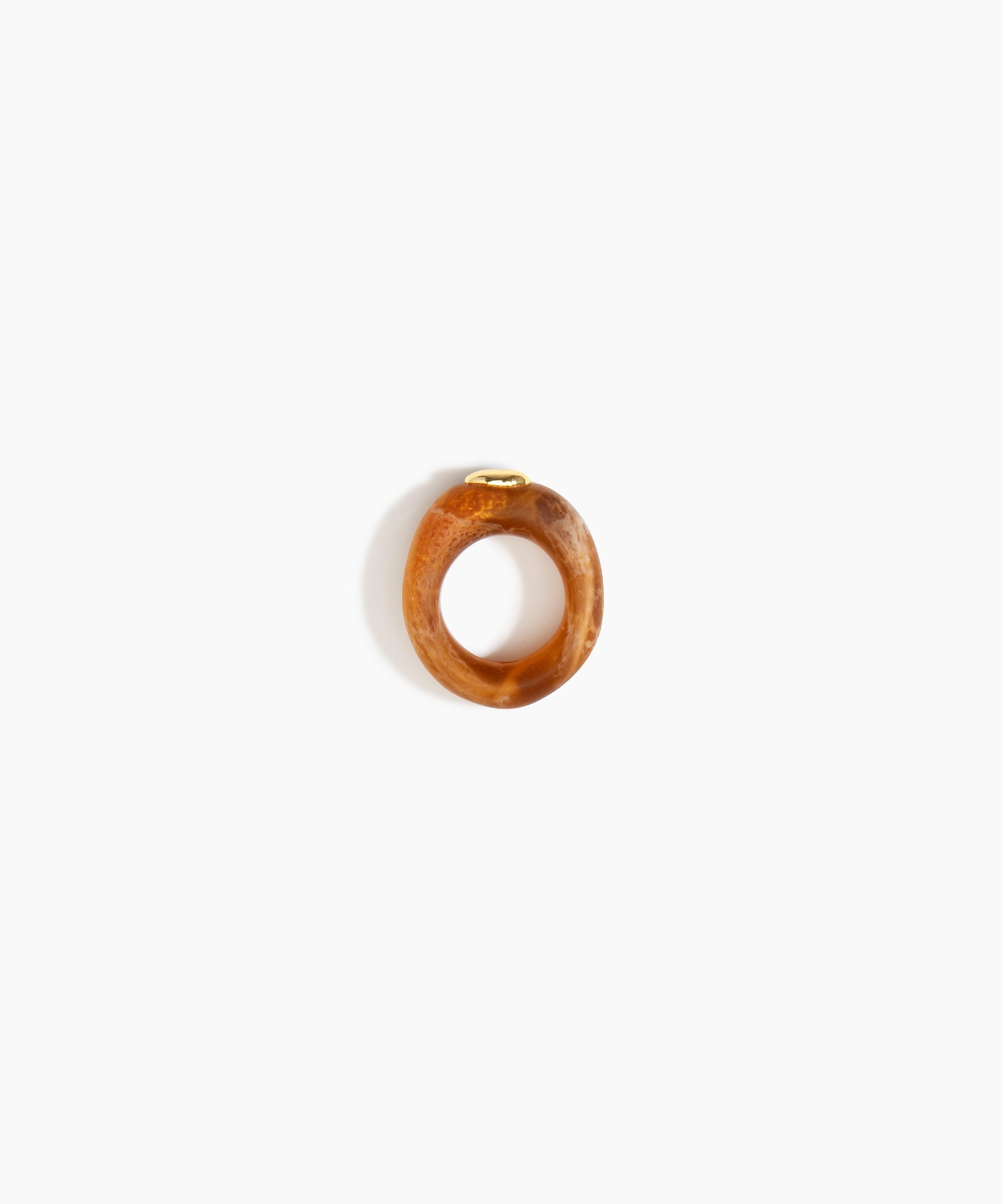 Dinosaur Designs RGRNDRCK round rock ring DARK HORN