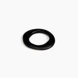 Dinosaur Designs Small Drift Bangle in Black color resin with Wide Fit