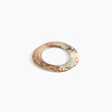 Dinosaur Designs Small Drift Bangle in Cappuccino color resin with Wide Fit