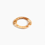 Dinosaur Designs Small Drift Bangle in Light Horn color resin with Wide Fit