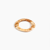 Dinosaur Designs Small Drift Bangle in Light Horn color resin with Wide Fit