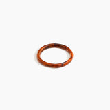 Dinosaur Designs Wishbone Bangle in Dark Horn color resin with Wide Fit