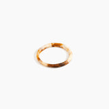 Dinosaur Designs Wishbone Bangle in Light Horn color resin with Wide Fit