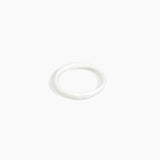 Dinosaur Designs Wishbone Bangle in Snow Swirl color resin with Wide Fit