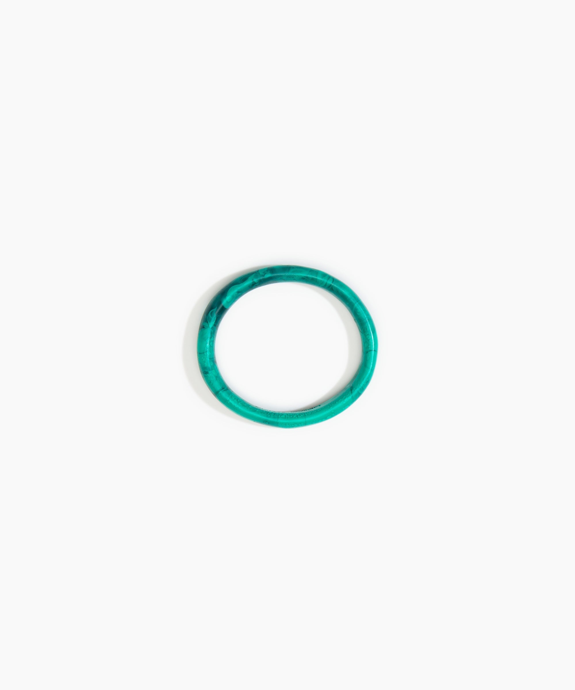 Dinosaur Designs Wishbone Bangle in Mineral Swirl color resin with Wide Fit