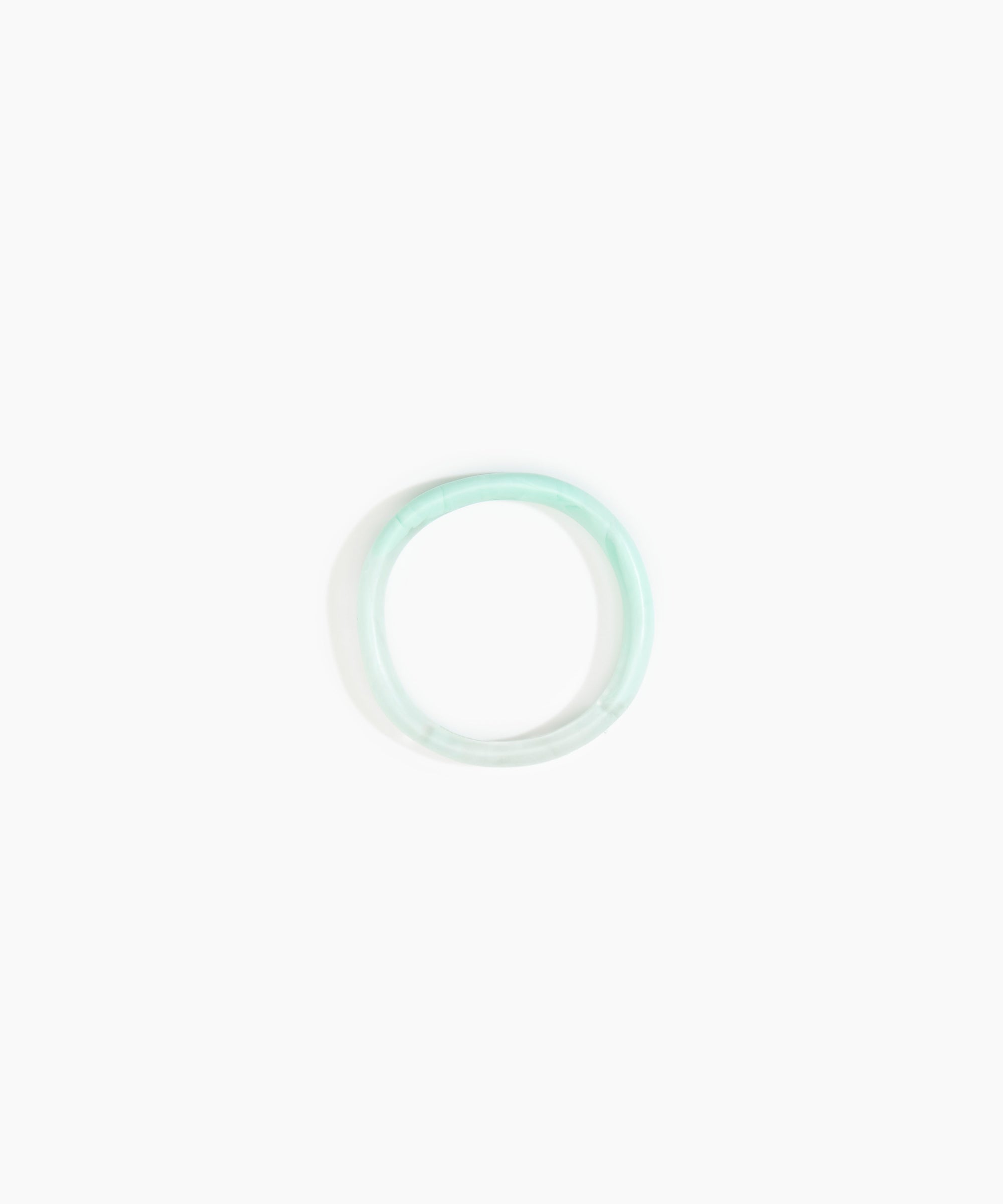 Dinosaur Designs Wishbone Bangle in Mint color resin with Wide Fit