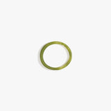 Dinosaur Designs Wishbone Bangle in Olive color resin with Wide Fit