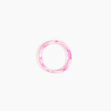Dinosaur Designs Wishbone Bangle in Shell Pink color resin with Wide Fit