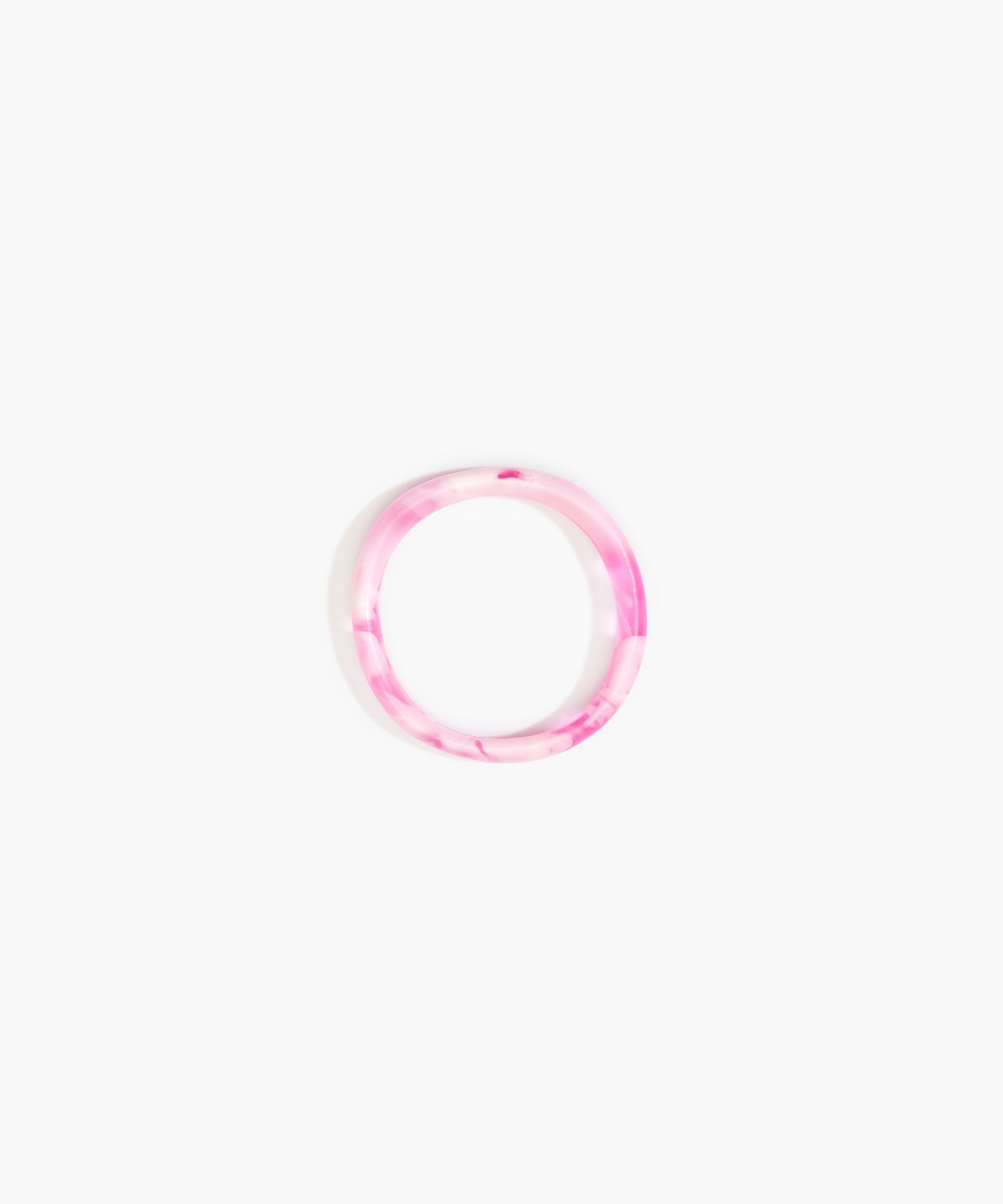Dinosaur Designs Wishbone Bangle in Shell Pink color resin with Wide Fit