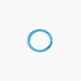 Dinosaur Designs Wishbone Bangle in Sky color resin with Wide Fit