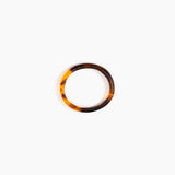 Dinosaur Designs Wishbone Bangle in Tortoise color resin with Wide Fit