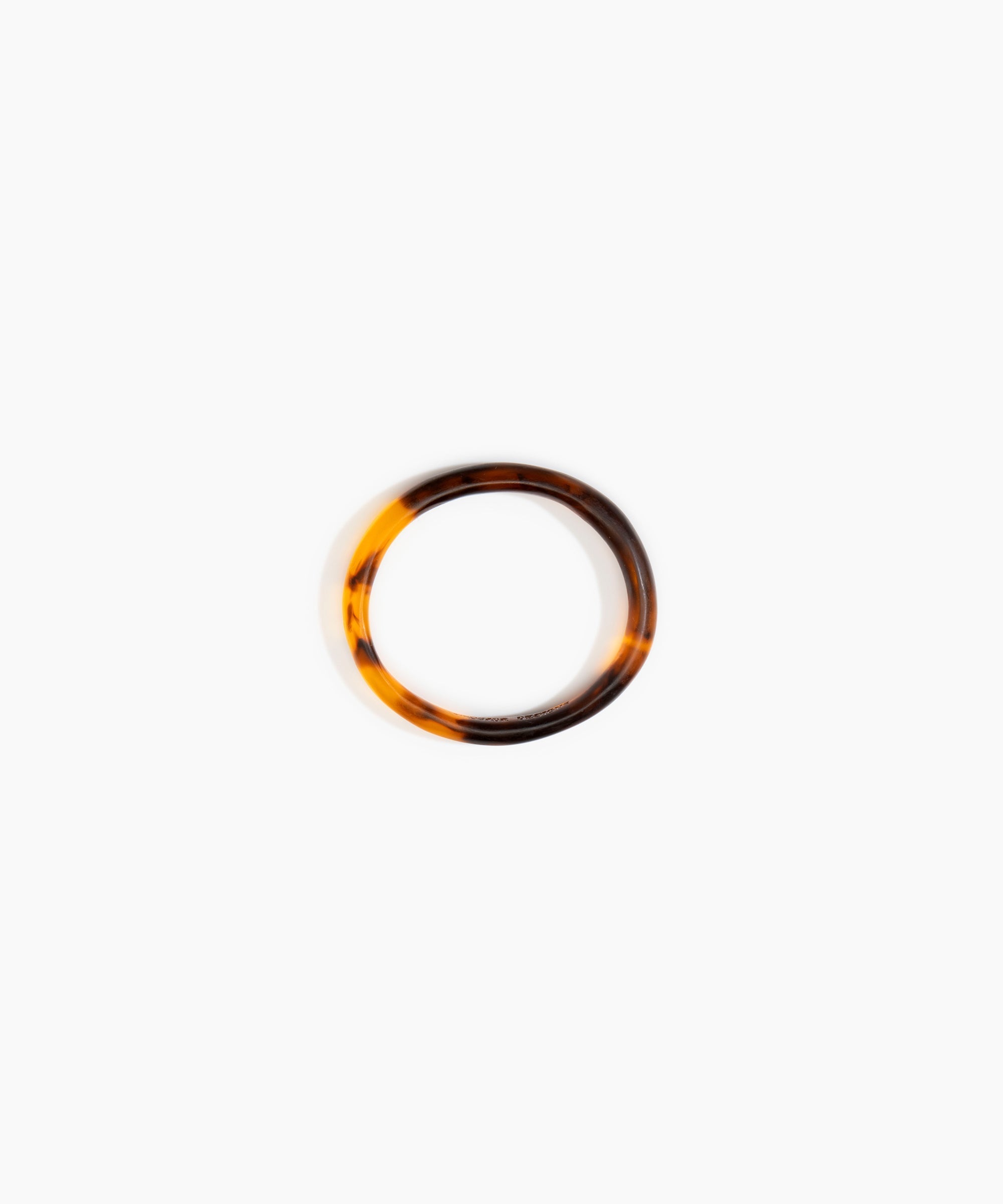 Dinosaur Designs Wishbone Bangle in Tortoise color resin with Wide Fit