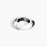 Dinosaur Designs SBRCKMED medium rock bangle WHITE MARBLE