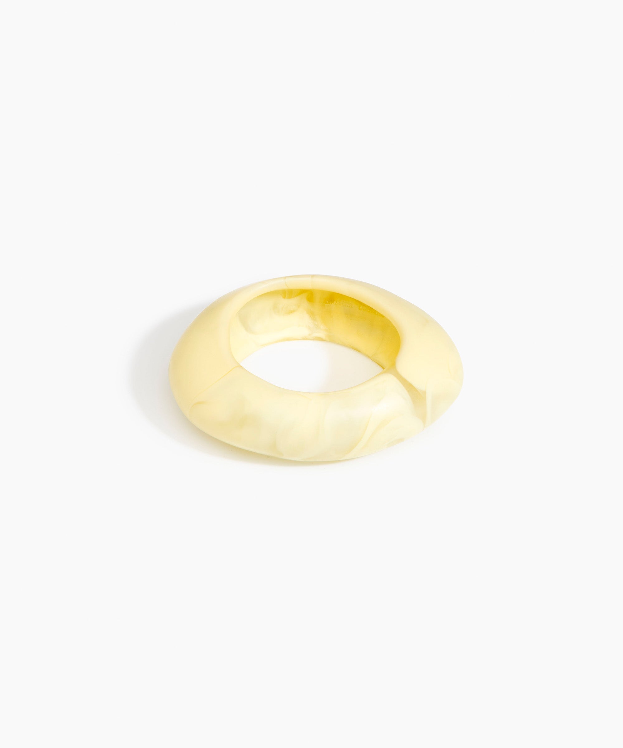 Dinosaur Designs SBRCKMED medium rock bangle LEMON
