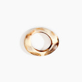 Dinosaur Designs Medium Rock Bangle in Light Horn color resin with Wide Fit