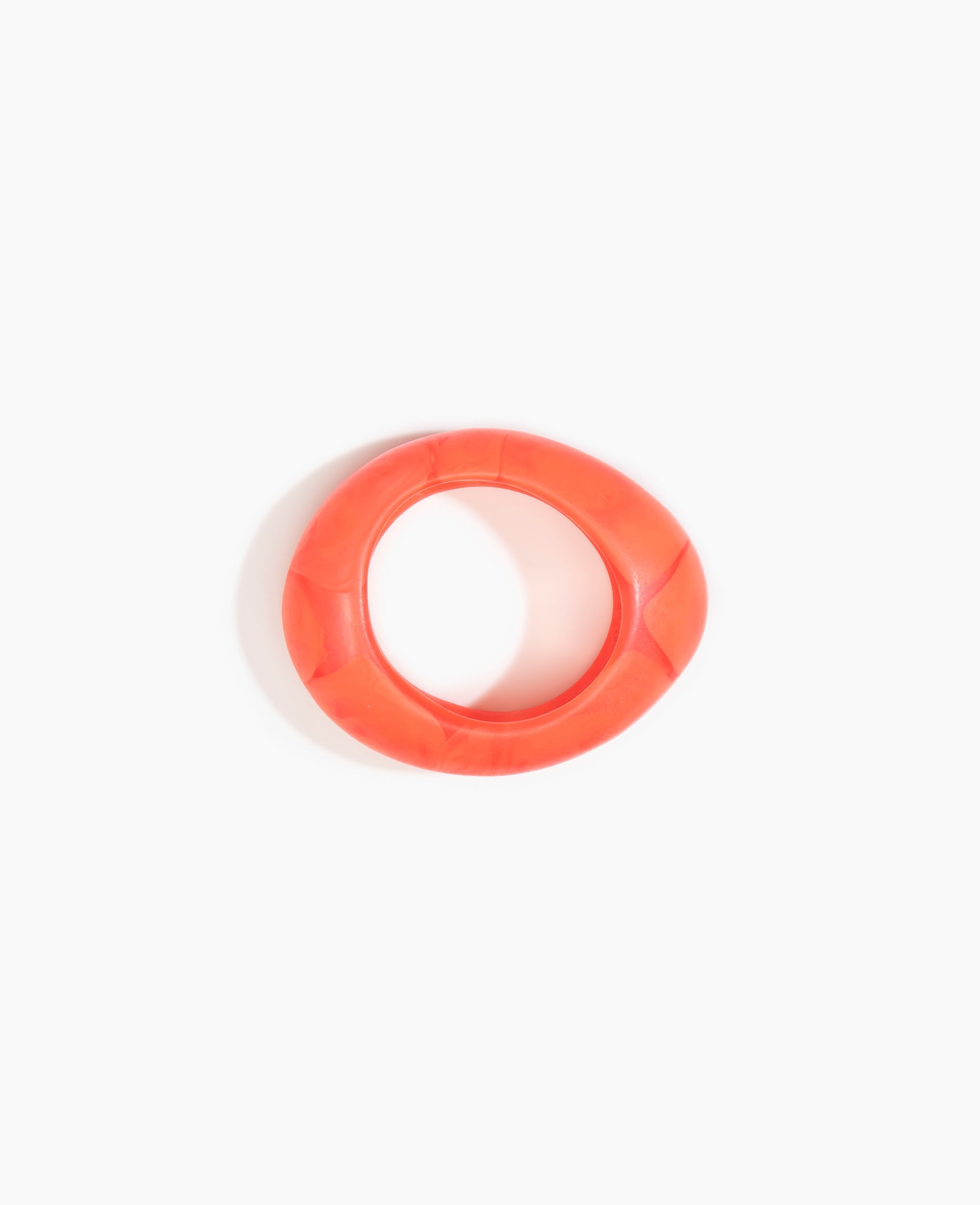 Dinosaur Designs Medium Rock Bangle Bracelets in Lychee Colour resin with Wide Fit