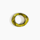Dinosaur Designs Medium Rock Bangle in Malachite color resin with Wide Fit