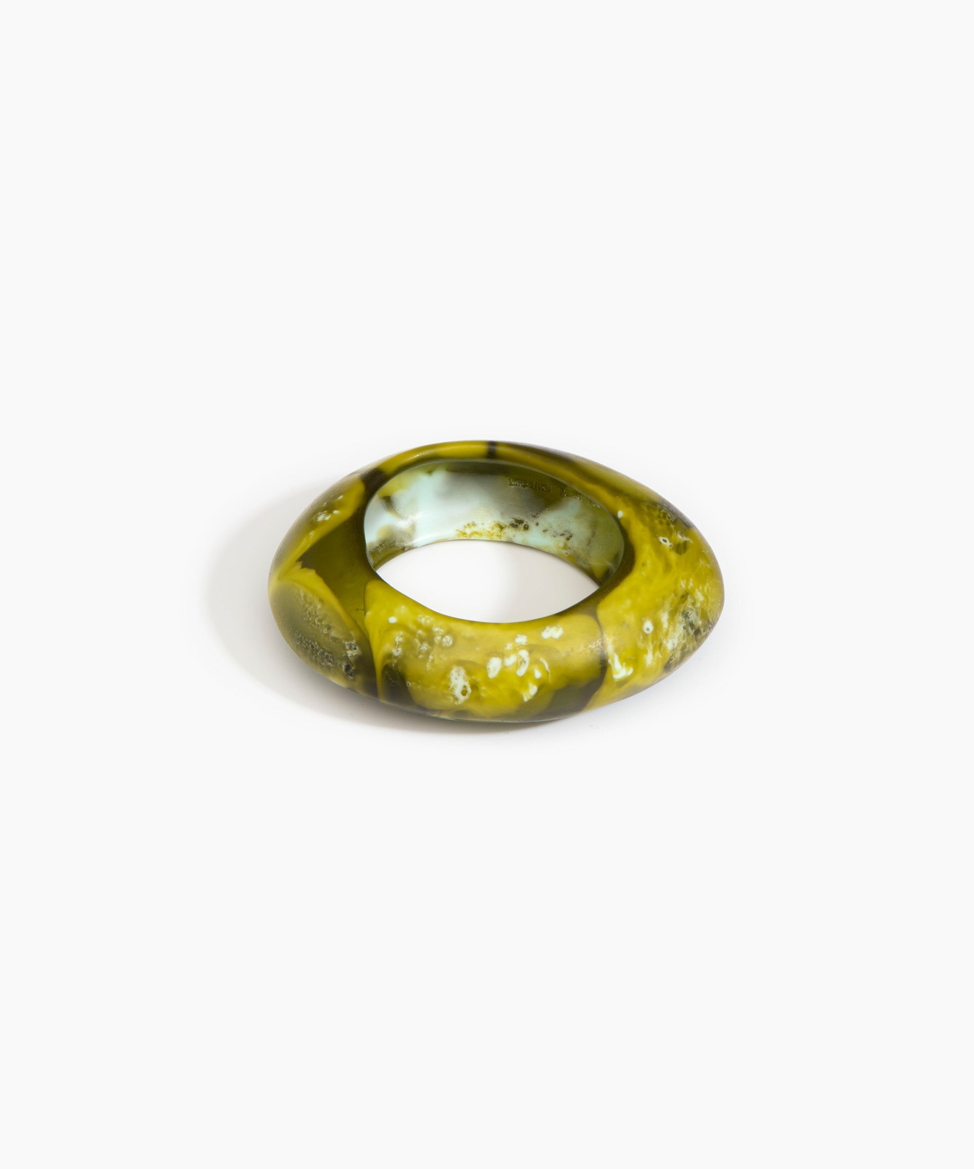 Dinosaur Designs SBRCKMED medium rock bangle MALACHITE