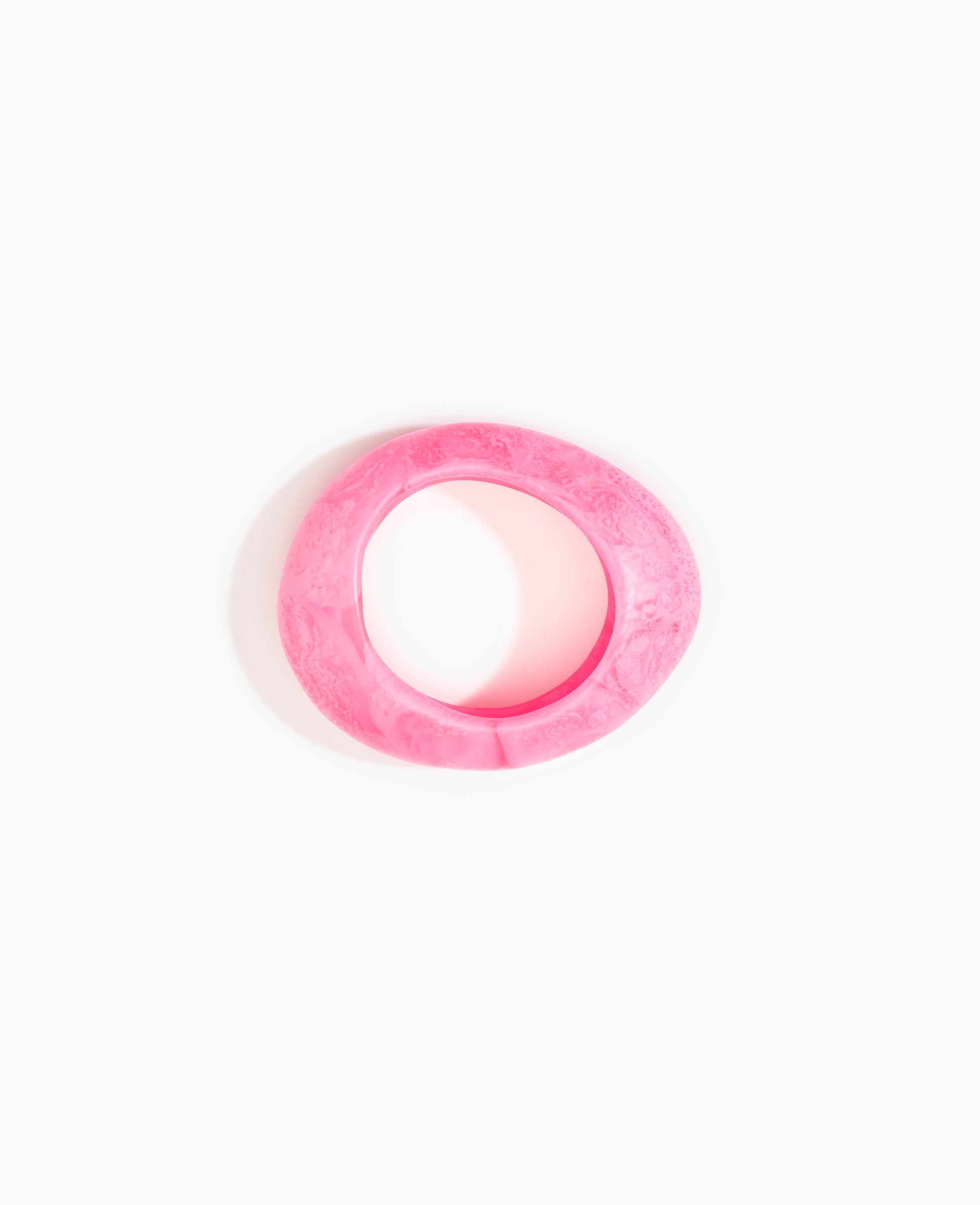 Dinosaur Designs Medium Rock Bangle in Parakeet color resin with Wide Fit