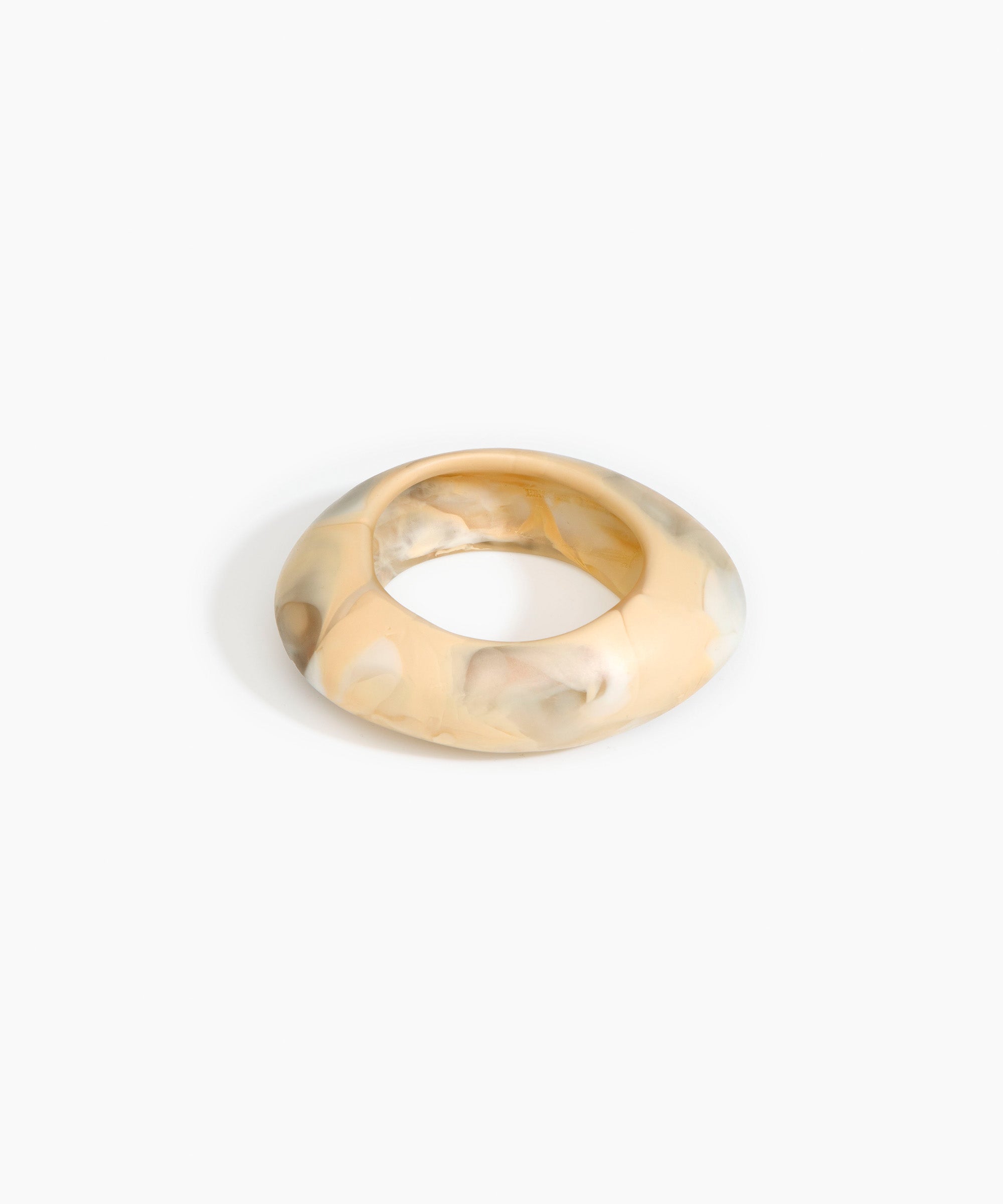 Dinosaur Designs SBRCKMED medium rock bangle SANDY PEARL