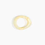 Dinosaur Designs Small Rock Bangle in Lemon color resin with Wide Fit