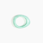 Dinosaur Designs Small Rock Bangle in Mint color resin with Wide Fit