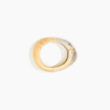 Dinosaur Designs Small Rock Bangle in Sandy Pearl color resin with Wide Fit