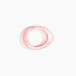 Dinosaur Designs Small Rock Bangle in Shell Pink color resin with Wide Fit