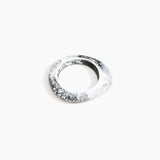 Dinosaur Designs SBRCKSML small rock bangle WHITE MARBLE