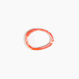 Dinosaur Designs Rock Wishbone Bangle in Strawberry color resin with Wide Fit