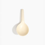 Dinosaur Designs Large Round Spoon in Cream color resin