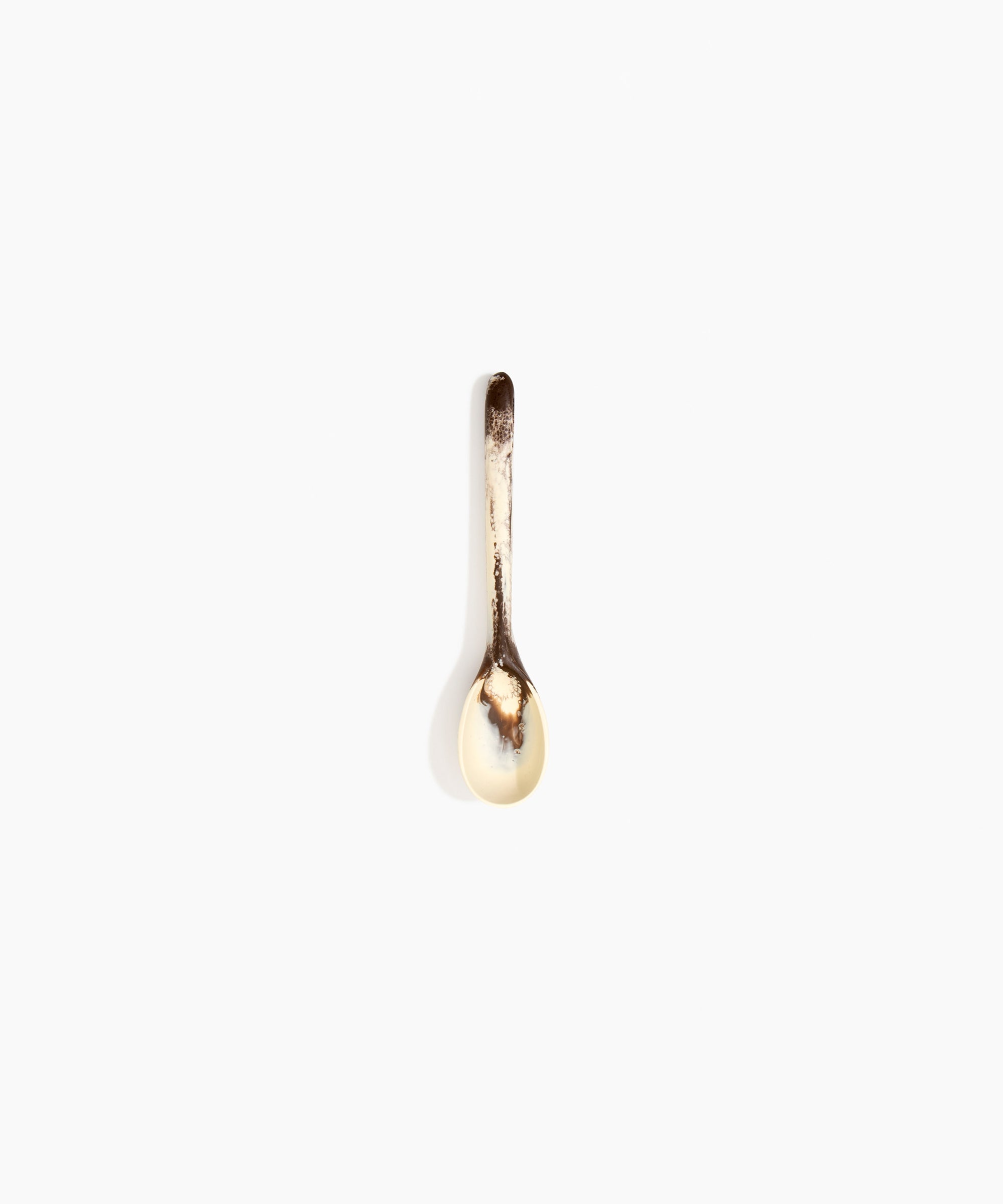 Dinosaur Designs Stone Spoon in Cappuccino color resin