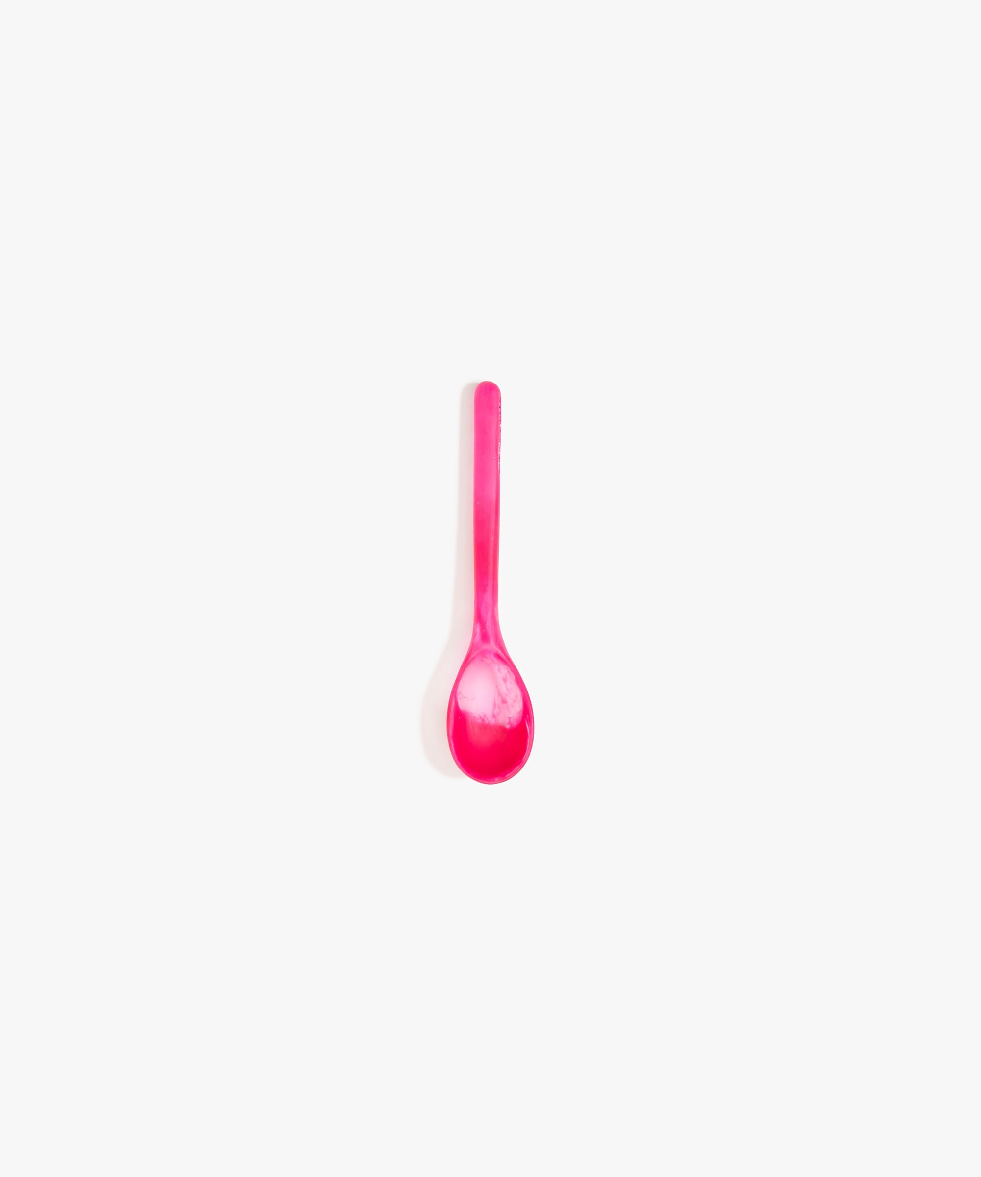 Dinosaur Designs Stone Spoon in Flamingo color resin