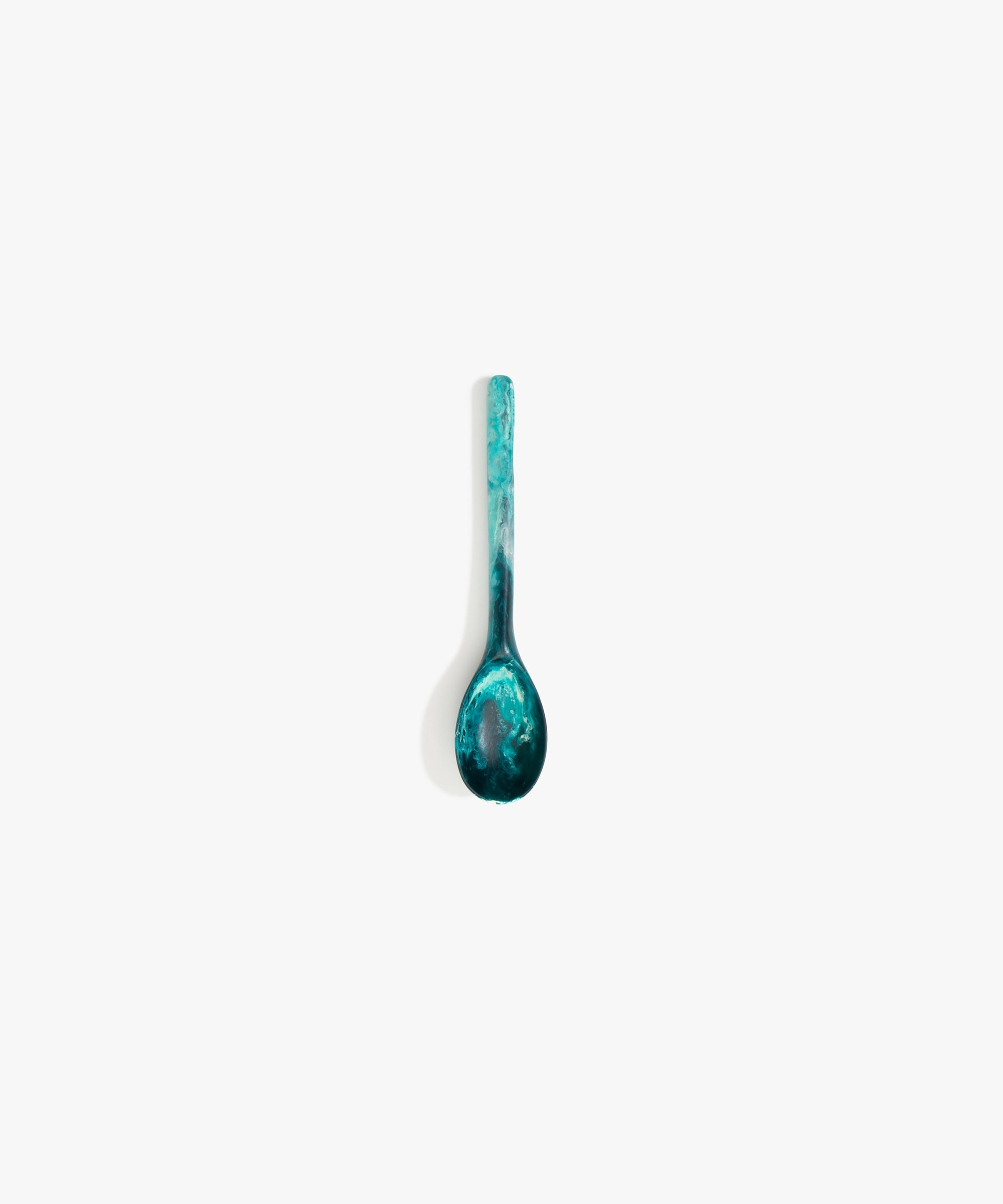 Dinosaur Designs Stone Spoon in Lagoon color resin