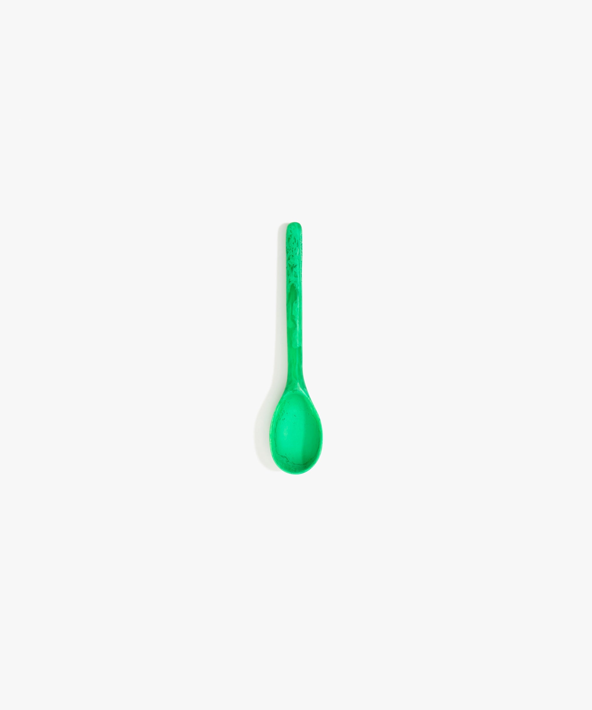 Dinosaur Designs Stone Spoon in Leaf color resin