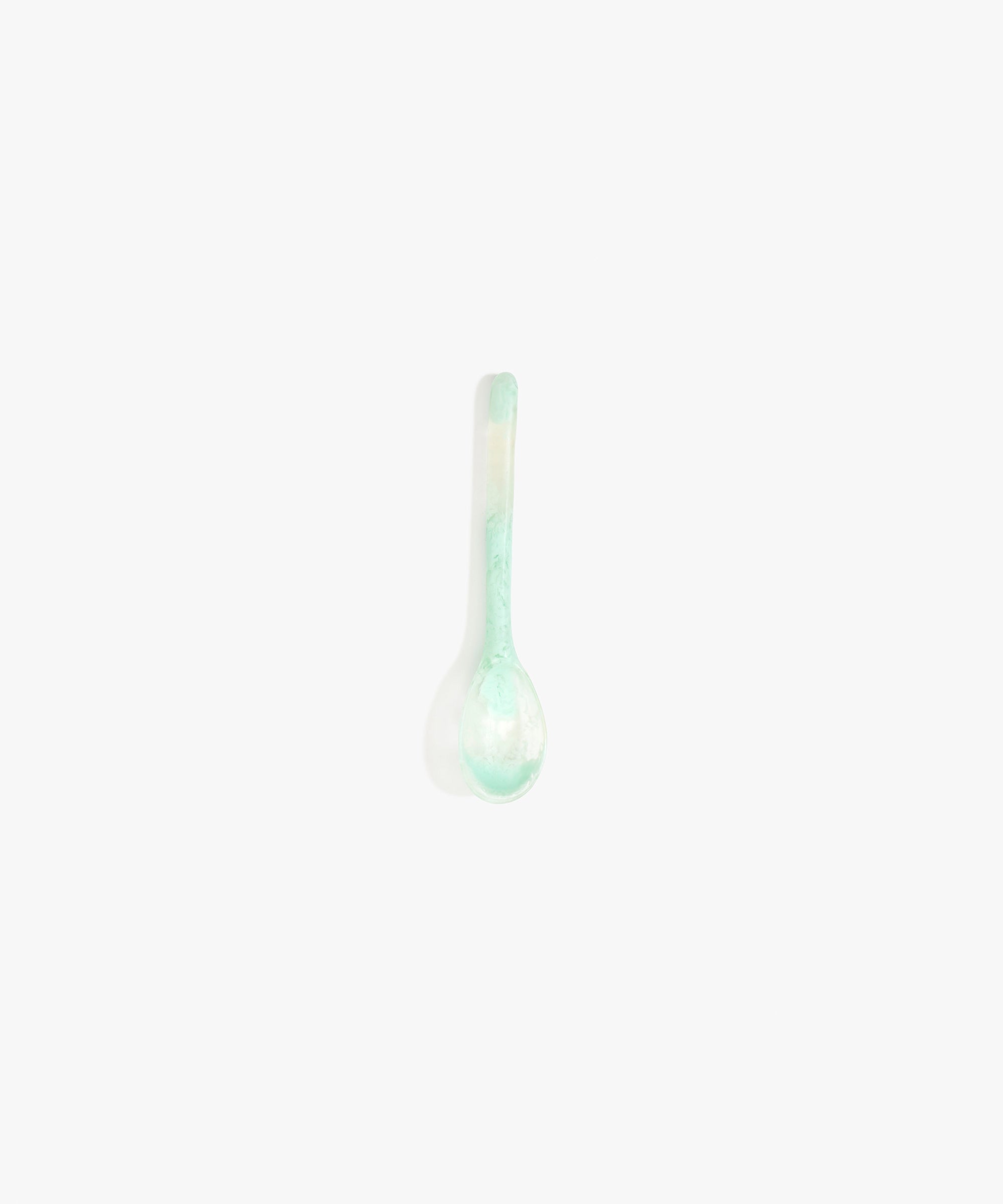 Dinosaur Designs Stone Spoon in Mint color resin