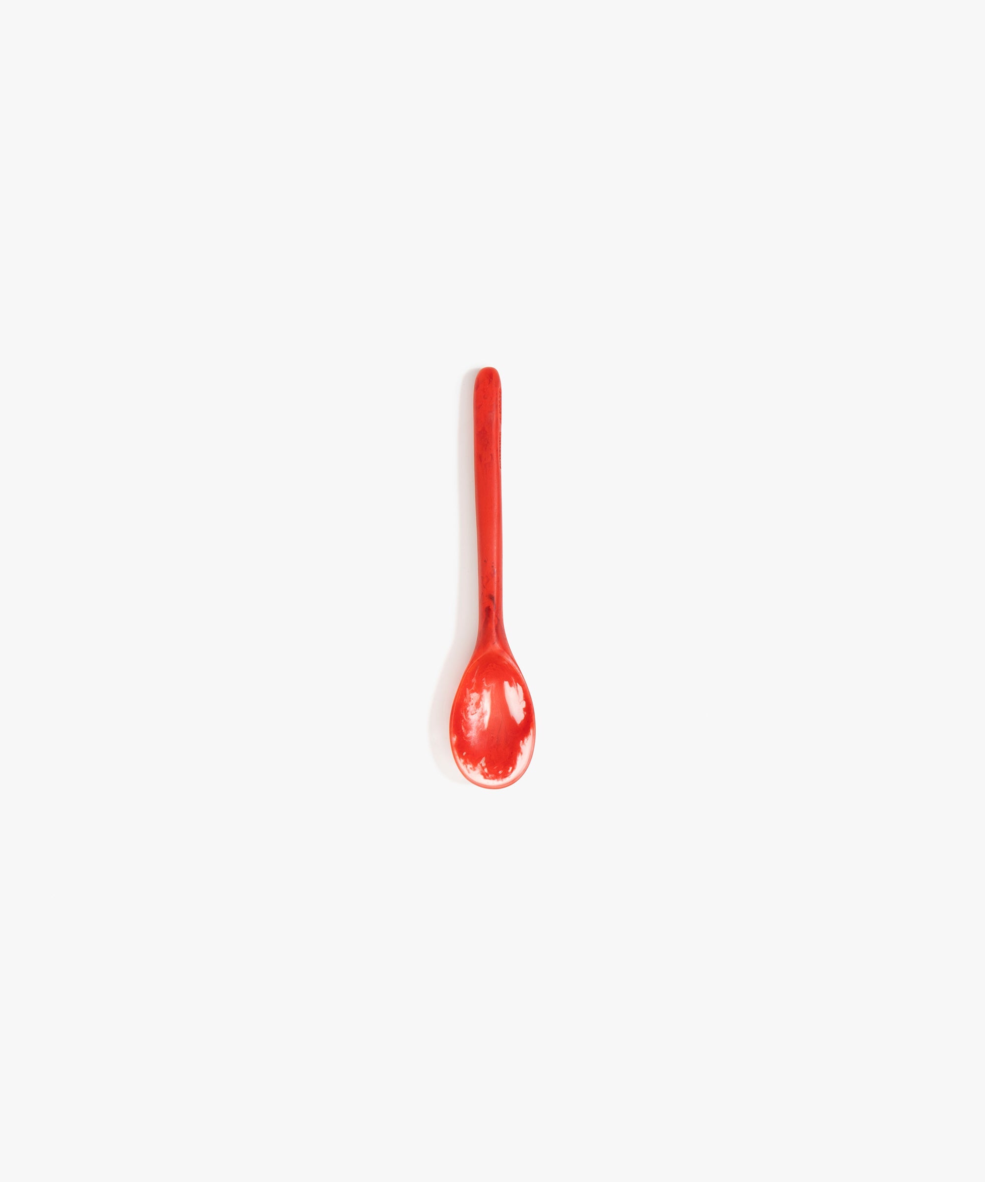 Dinosaur Designs Stone Spoon in Poppy color resin