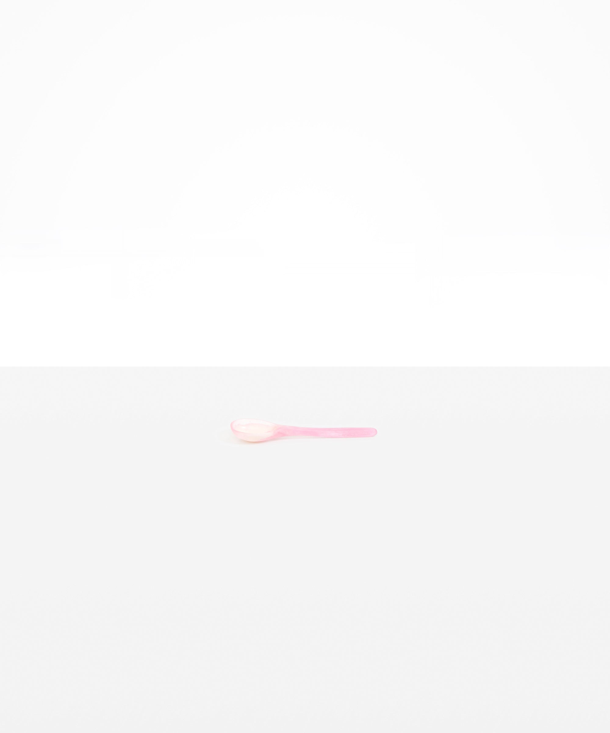 Dinosaur Designs SPNPLNSTO stone spoon SHELL PINK